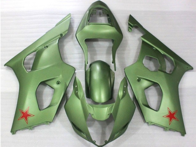 Army Green Suzuki GSXR 1000 Fairings 2003-2004 Army Green Suzuki GSXR 1000 Fairings 2003-2004