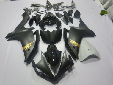 Black and Gold Yamaha R1 Fairings 2007-2008