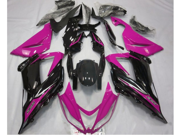 Black and Pink Kawasaki ZX6R Fairings 2013-2018 Black and Pink Kawasaki ZX6R Fairings 2013-2018