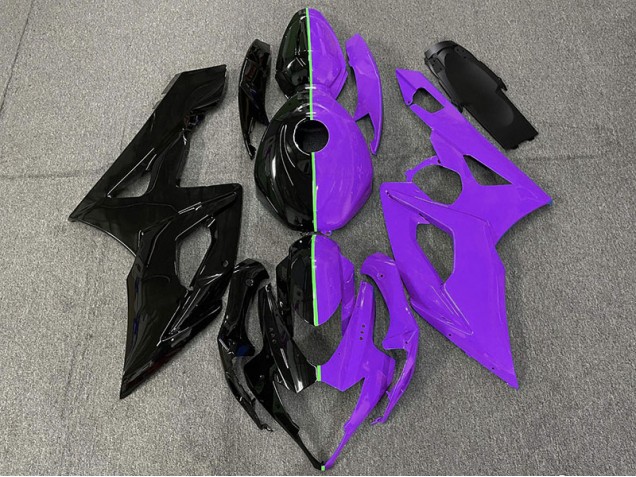 Black and Purple Suzuki GSXR 1000 Fairings 2005-2006