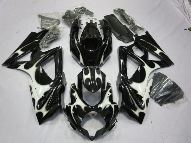 Black and White Design Suzuki GSXR 600-750 Fairings 2008-2010 Black and White Design Suzuki GSXR 600-750 Fairings 2008-2010