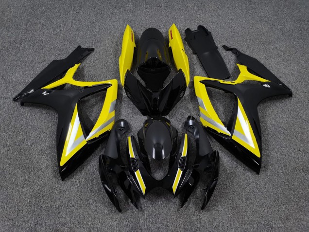 Black and Yellow OEM Style Suzuki GSXR 600-750 Fairings 2006-2007 Black and Yellow OEM Style Suzuki GSXR 600-750 Fairings 2006-2007