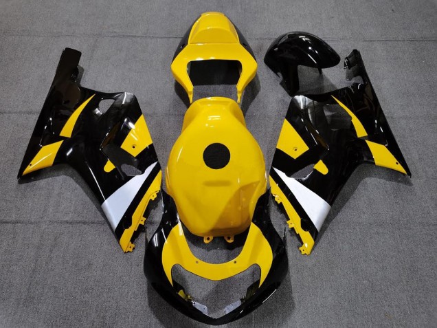 Black and Yellow Suzuki GSXR 600-750 Fairings 2001-2003 Black and Yellow Suzuki GSXR 600-750 Fairings 2001-2003