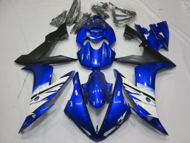 Black Blue and White Yamaha R1 Fairings 2004-2006 Black Blue and White Yamaha R1 Fairings 2004-2006