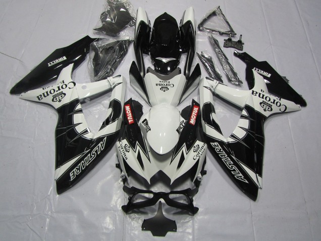 Black Corona Suzuki GSXR 600-750 Fairings 2008-2010 Black Corona Suzuki GSXR 600-750 Fairings 2008-2010