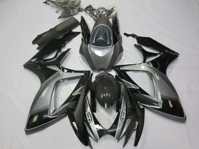 Black Grey Special Suzuki GSXR 600-750 Fairings 2006-2007 Black Grey Special Suzuki GSXR 600-750 Fairings 2006-2007
