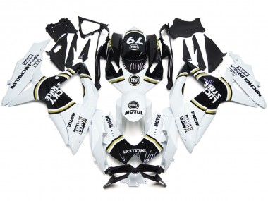 Black Lucky Strike 79 Suzuki GSXR 600-750 Fairings 2008-2010