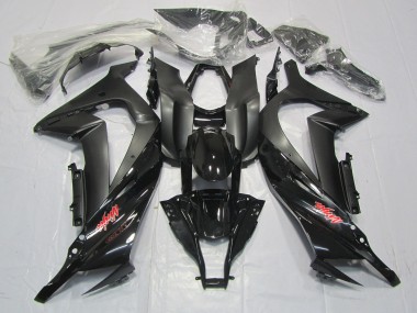 Black Matte Gloss Kawasaki ZX10R Fairings 2011-2015