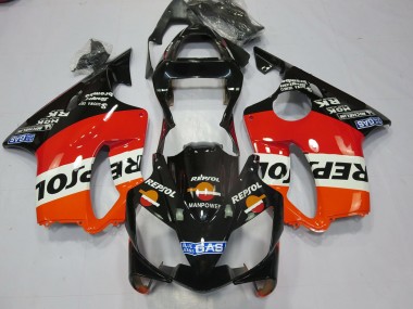 Black Repsol Honda CBR600 F4i Fairings 2001-2003