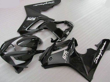 Black Triple Triumph Daytona 675 Fairings 2006-2008