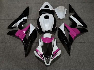 Black White and Pink Honda CBR600RR Fairings 2007-2008