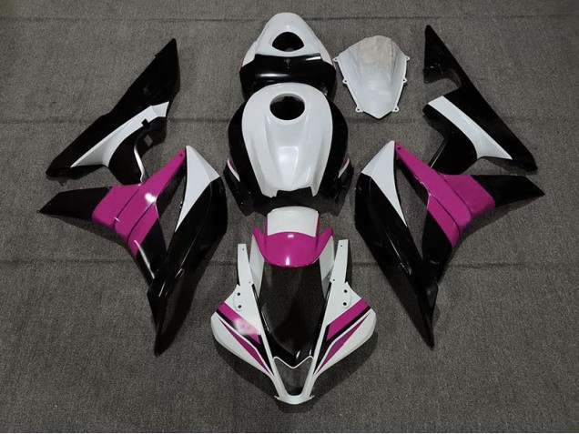 Black White and Pink Honda CBR600RR Fairings 2007-2008 Black White and Pink Honda CBR600RR Fairings 2007-2008