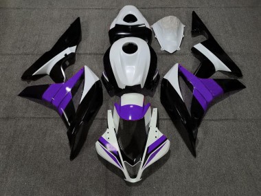 Black White and Purple Honda CBR600RR Fairings 2007-2008