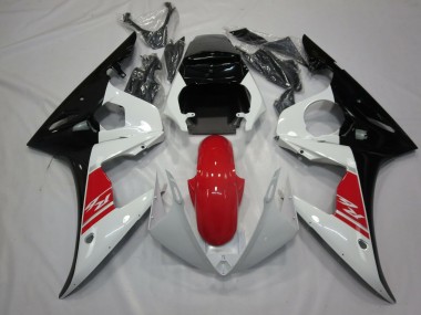 Black White and Red Yamaha R6 Fairings 2003-2005