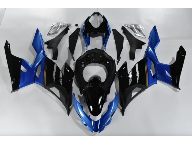 Blue and Black Kawasaki Ninja 400 Fairings 2018-2020