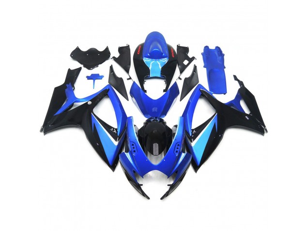 Blue and Black Special With Red Decals Suzuki GSXR 600-750 Fairings 2006-2007 Blue and Black Special With Red Decals Suzuki GSXR 600-750 Fairings 2006-2007