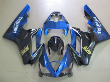 Blue and Black Triumph Daytona 675 Fairings 2006-2008