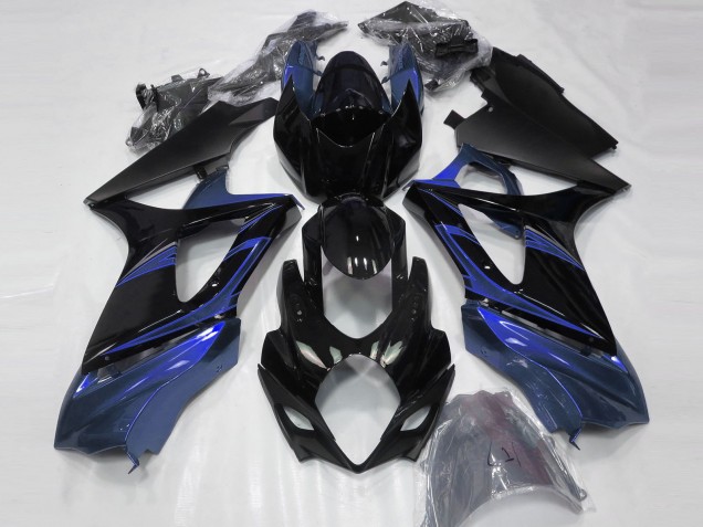 Blue and Gloss Black Suzuki GSXR 1000 Fairings 2007-2008 Blue and Gloss Black Suzuki GSXR 1000 Fairings 2007-2008