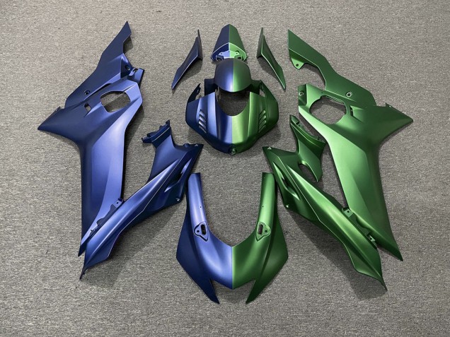 Blue and Green Split Yamaha R6 Fairings 2017-2019 Blue and Green Split Yamaha R6 Fairings 2017-2019