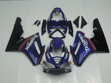 Blue and Red Gloss Triumph Daytona 675 Fairings 2009-2012