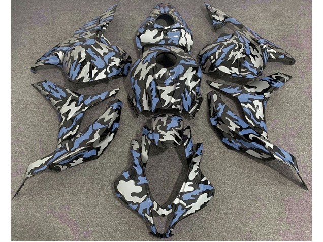 Blue and Silver Camo Honda CBR600RR Fairings 2009-2012 Blue and Silver Camo Honda CBR600RR Fairings 2009-2012