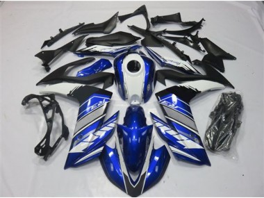 Blue and Silver Yamaha R3 Fairings 2015-2018