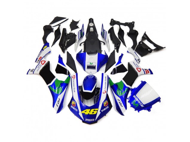 Blue and White 46 Yamaha R1 Fairings 2015-2019 Blue and White 46 Yamaha R1 Fairings 2015-2019