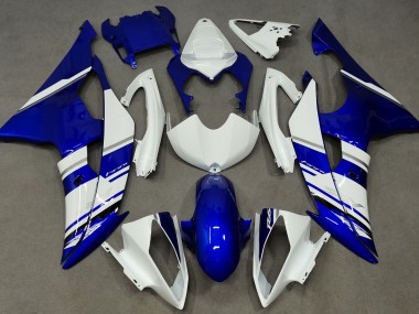 Blue and White Custom OEM Style Yamaha R6 Fairings 2008-2016