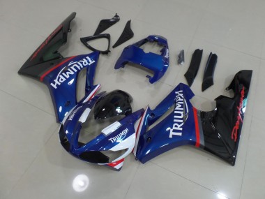 Blue and White Triumph Daytona 675 Fairings 2009-2012