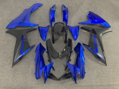 Blue Black and Gray Suzuki GSXR 600-750 Fairings 2011-2020