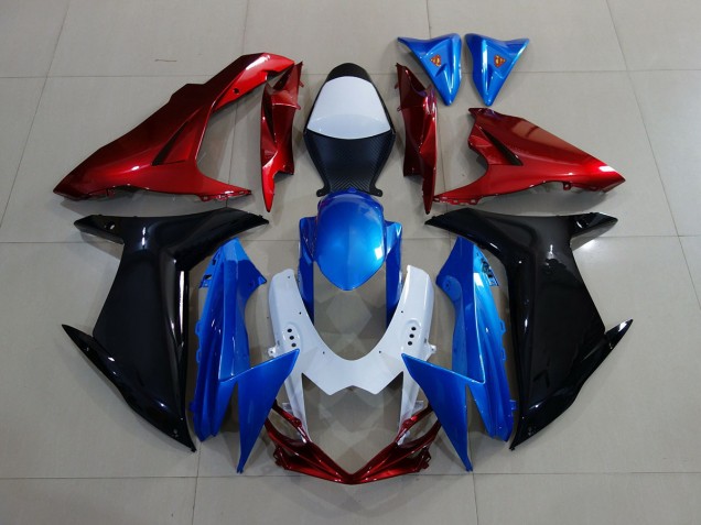 Blue / Black / Red Suzuki GSXR 600-750 Fairings 2011-2020 Blue / Black / Red Suzuki GSXR 600-750 Fairings 2011-2020