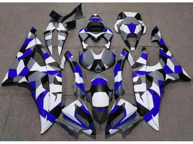 Blue Camo Plain Yamaha R6 Fairings 2008-2016 Blue Camo Plain Yamaha R6 Fairings 2008-2016