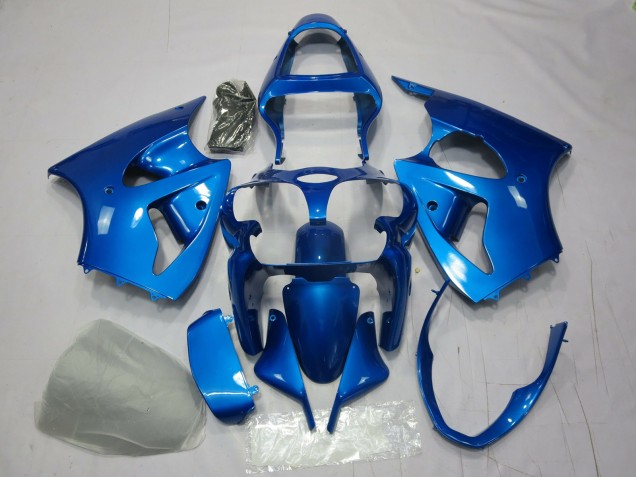 Blue Kawasaki ZX6R Fairings 2000-2002 Blue Kawasaki ZX6R Fairings 2000-2002