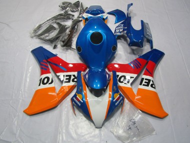 Blue Repsol + Red Honda CBR1000RR Fairings 2008-2011