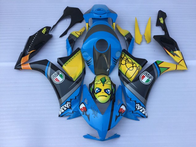 Blue Shark Teeth Honda CBR1000RR Fairings 2012-2016 Blue Shark Teeth Honda CBR1000RR Fairings 2012-2016