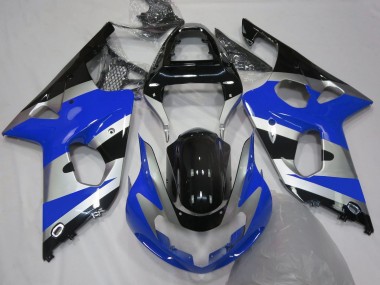 Blue Silver OEM Style Suzuki GSXR 1000 Fairings 2000-2002