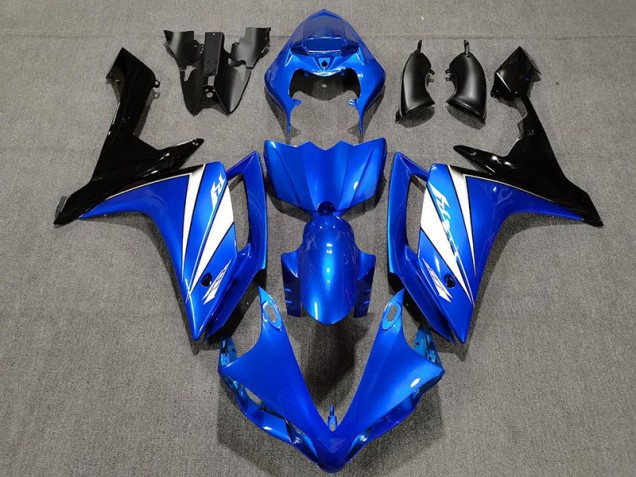 Blue White and Black Yamaha R1 Fairings 2007-2008 Blue White and Black Yamaha R1 Fairings 2007-2008