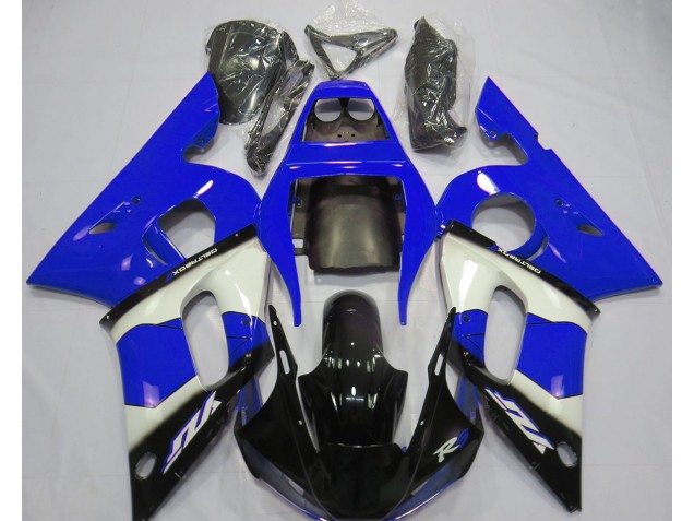 Blue White and Black Yamaha R6 Fairings 1998-2002 Blue White and Black Yamaha R6 Fairings 1998-2002