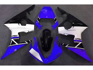 Blue White and Black Yamaha R6 Fairings 2003-2005