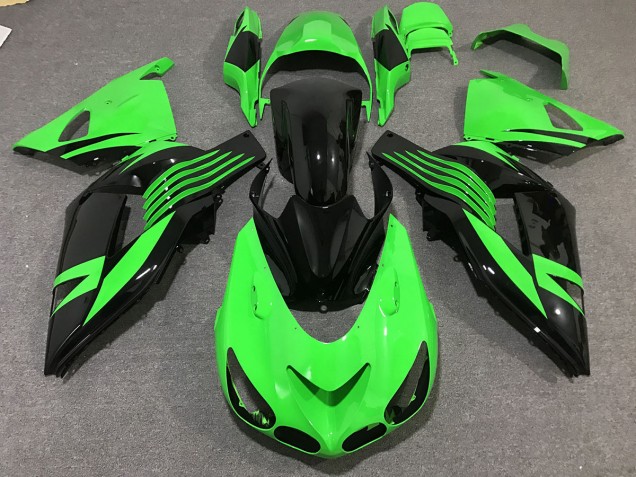 Bright Green Kawasaki ZX14R Fairings 2006-2011