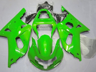 Bright Green Suzuki GSXR 600-750 Fairings 2001-2003