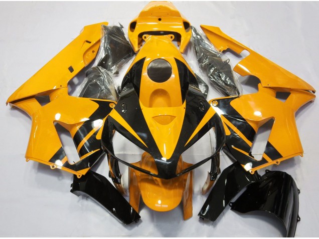 Bright Orange & Gloss Black Design Honda CBR600RR Fairings 2005-2006 Bright Orange & Gloss Black Design Honda CBR600RR Fairings 2005-2006