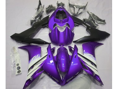Bright Purple & White Yamaha R1 Fairings 2004-2006