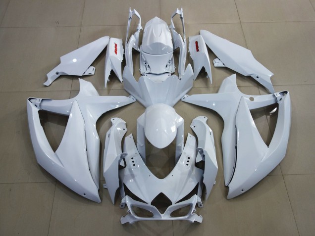 Bright White and Red Suzuki GSXR 600-750 Fairings 2008-2010 Bright White and Red Suzuki GSXR 600-750 Fairings 2008-2010