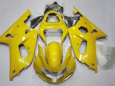 Bright Yellow Suzuki GSXR 600-750 Fairings 2001-2003