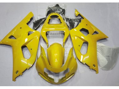Bright Yellow Suzuki GSXR 600-750 Fairings 2001-2003