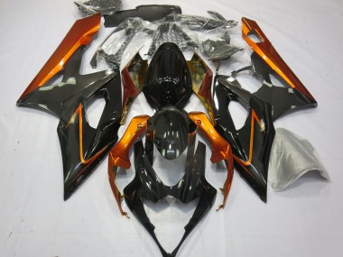 Burnt Orange and Black Suzuki GSXR 1000 Fairings 2005-2006