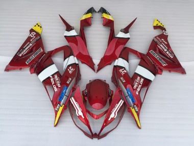 Candy Apple Kawasaki ZX6R Fairings 2013-2018