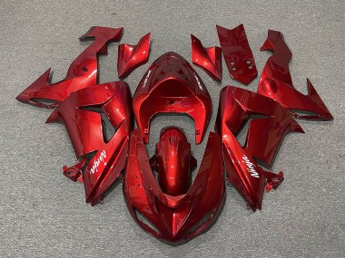 Candy Red Kawasaki ZX10R Fairings 2006-2007
