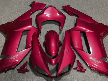 Candy Red Kawasaki ZX6R Fairings 2007-2008